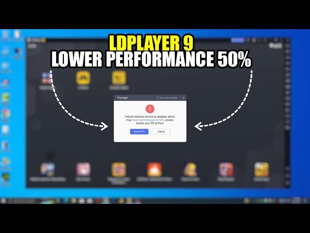 How to Fix LDPlayer "Virtual Machine Service is Enabled" Error (May Lower Performance by 50%)