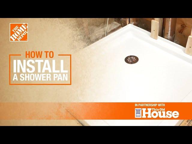 How to Install a Shower Pan | The Home Depot with @thisoldhouse