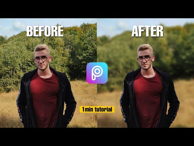 How to Blur Background in PicsArt | 1-min PicsArt Tutorial