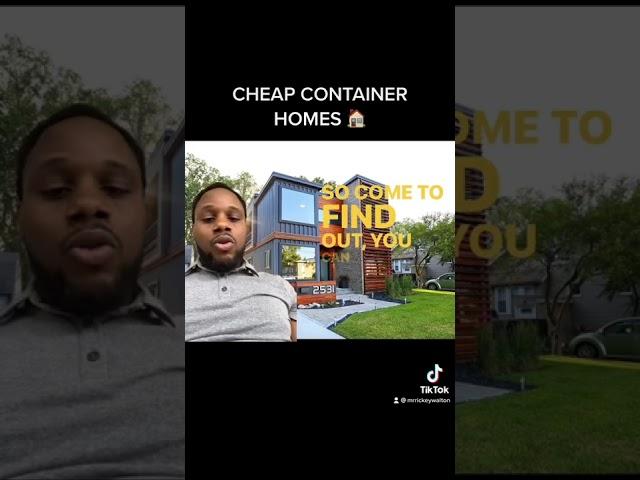 Cheap container homes! #realestate