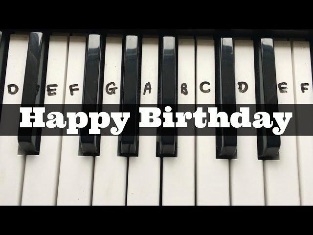 Happy Birthday | Easy Keyboard Tutorial With Notes (Right Hand)