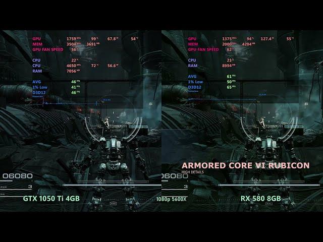 RX  580 vs GTX 1050 ti  in 2024 (Ryzen 5600x)