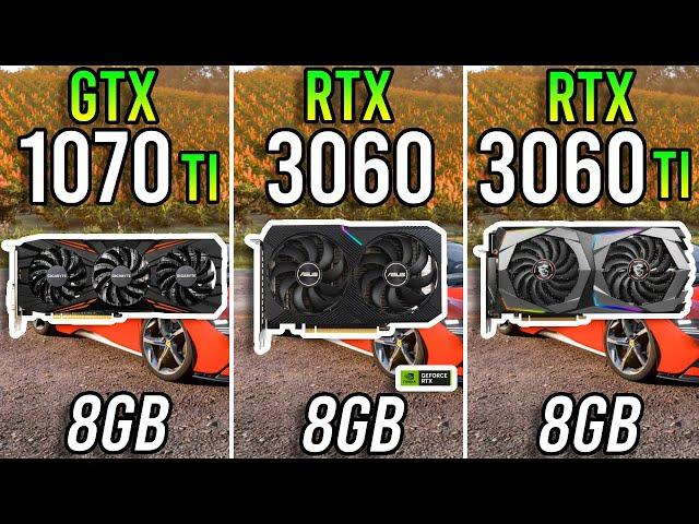 GTX 1070 Ti vs RTX 3060 vs RTX 3060 Ti - Tested in 2024