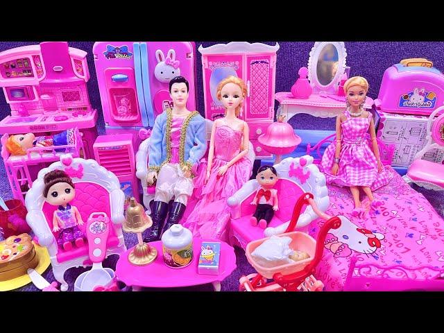 12 Minutes Satisfying with Unboxing Cute Pink Princess House Toys Play Set Review Toys | ASMR