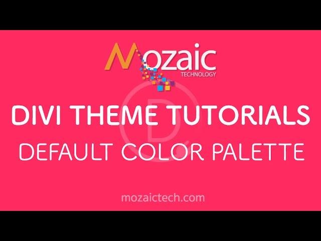 How To Change The Default Color Palette In The Divi Theme Options