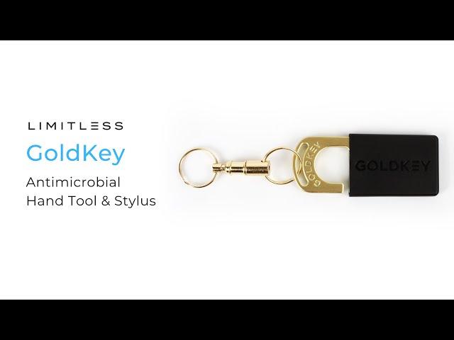 GoldKey Antimicrobial Hand Tool & Stylus with Containment Case -  Product Animation