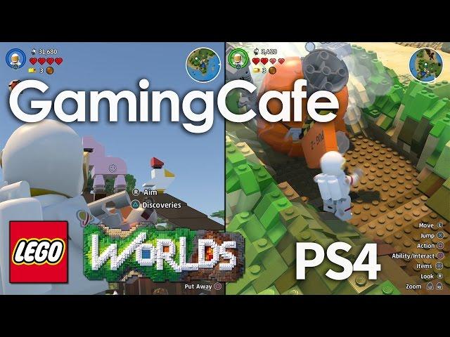 LEGO Worlds Let's Play Part 18 PS4 Launch Day, Split Screen Multiplayer, Explore 1080p