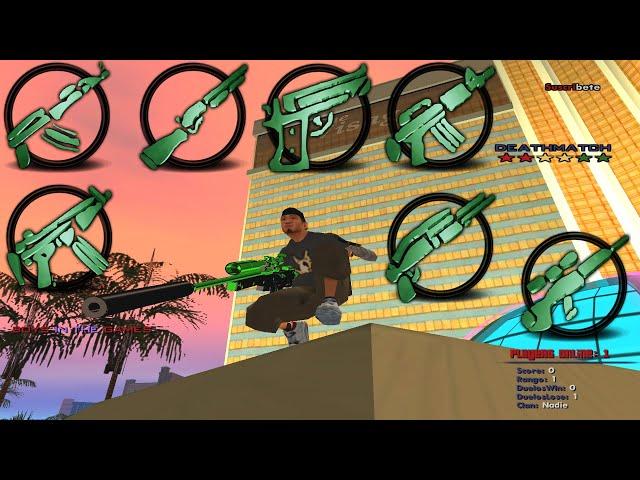 GREEN WEAPON PACK para GTA SAN ANDREAS/SAMP/MTA/PC & ANDROID