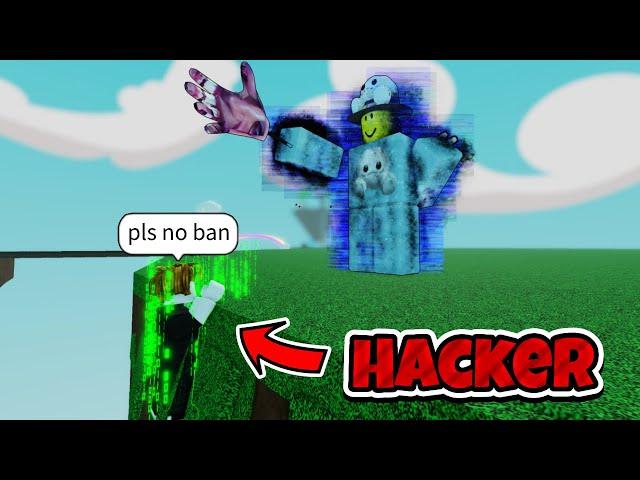 DESTROYING HACKERS With ADMIN Gloves in Slap Battles