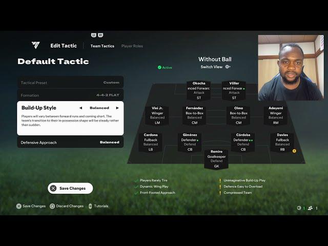 Starting Formation Custom Tactics In FC 25