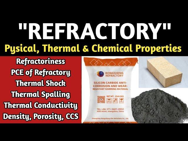 Properties of Refractory Material | Thermal spalling, thermal shock, Cold compressing strength |