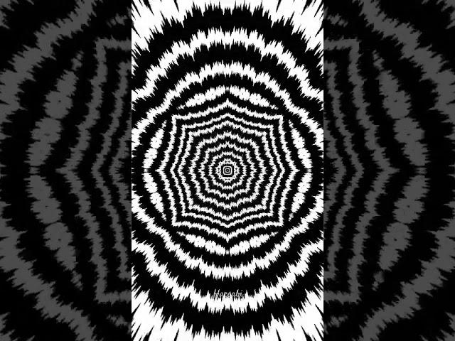 Monochrome Hypnosis: A Mesmerizing Black and White Illusion. #illustration #trippy #shorts