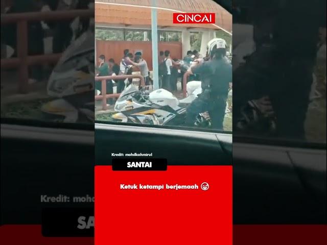 Cikgu denda korang lawan, polis denda semua ikut arahan  #shorts