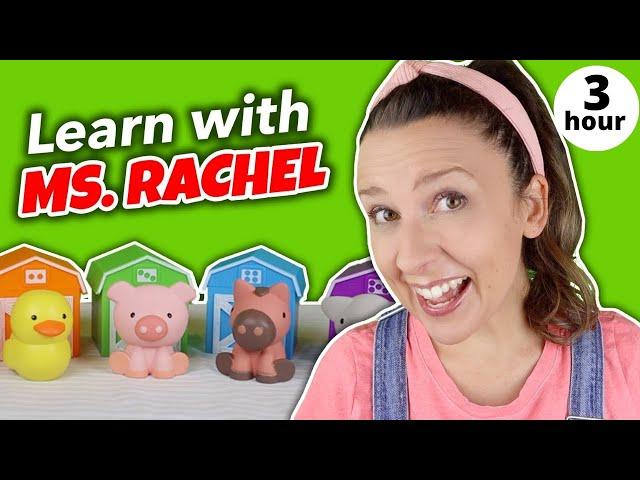 Learning Videos for Toddlers | Animal Sounds, Farm Animals, Learn Colors, Numbers, Words | Speech