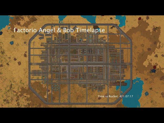 Factorio Angel & Bob Megabase Timelapse