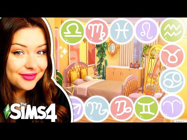 Building Bedrooms for ALL 12 Zodiac Signs in The Sims 4