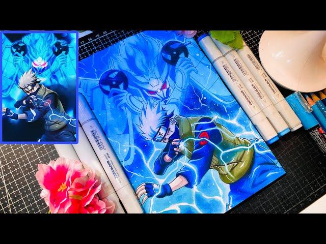 Drawing Kakashi Hatake with Susanoo // Naruto Shippuden