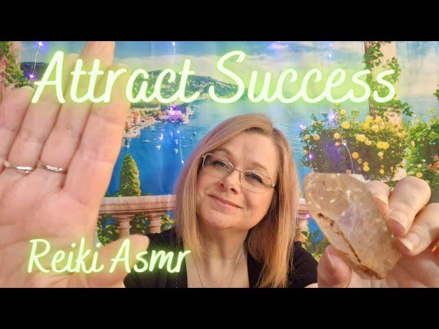 Reiki for success. Asmr citrine crystal healing