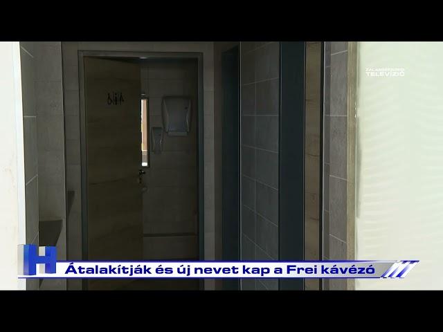 Átalakítják és új nevet kap a Frei kávézó - ZTV Híradó 2024.08.02.