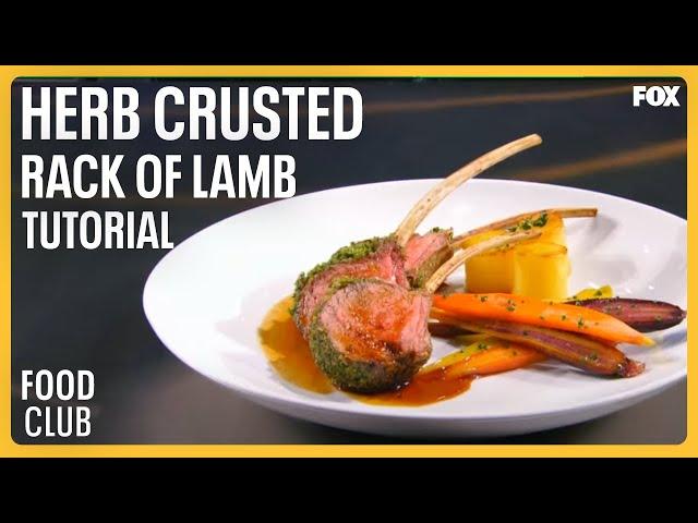 Gordon Demonstrates How To Cook Herb Crusted Rack Of Lamb | FOOD CLUB FOX