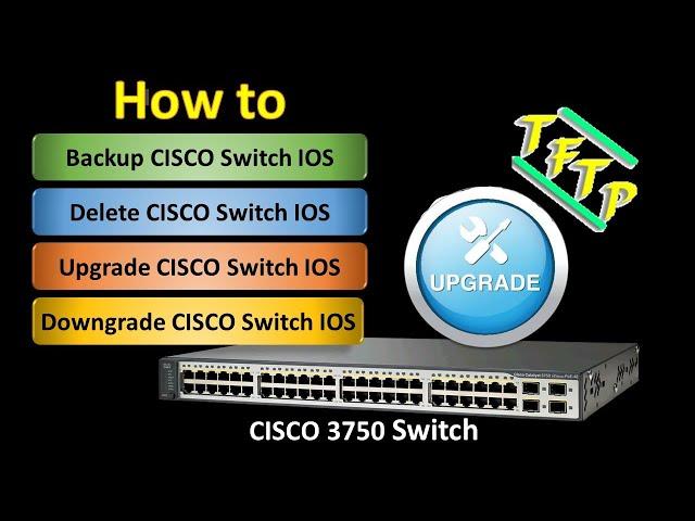 Cisco Switch Firmware Upgrade | Downgrade | Delete | Restore via TFTP | How to upgrade Cisco IOS