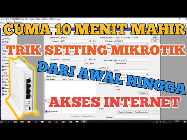 cara setting mikrotik dari awal dengan winbox untuk pemula