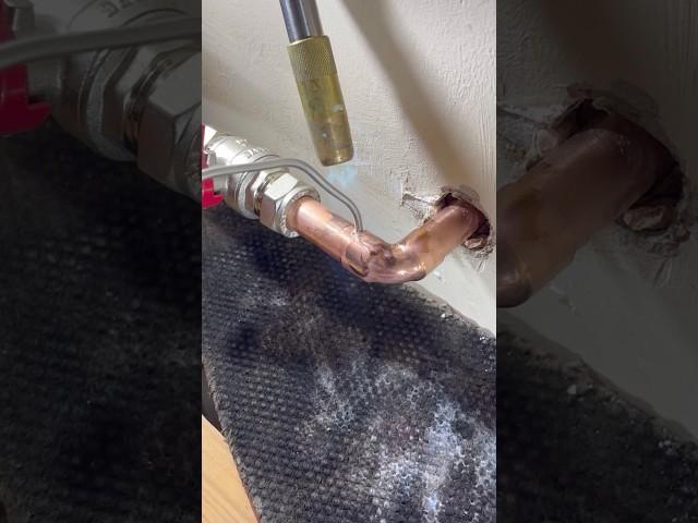 How to plumb for  a shower! #diy #howto #asmr #asmrsounds #subscribe #youtubeshorts #tools #foryou