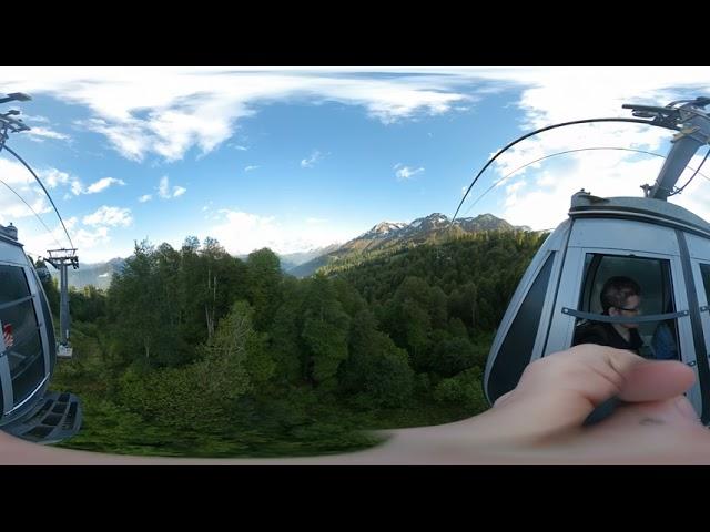 Sochi mountain. Russia. Amazing panoramic video 360