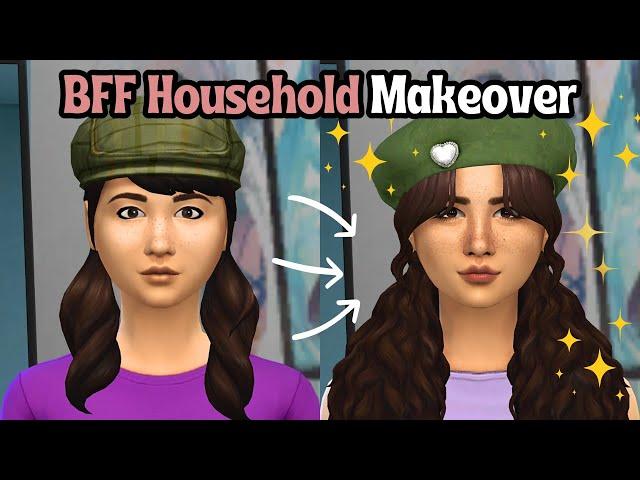 Giving The BFF Household the Makeover They Deserve  | The Sims 4 EA Townie Makeovers