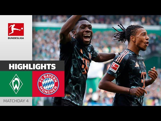 Olise ON FIRE! | SV Werder Bremen - FC Bayern München 0-5 | Highlights | Matchday 4 – Bundesliga