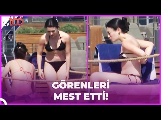 Özge Yağız'ın Bodrum kaçamağı... İlk kez bikinili görüntülendi