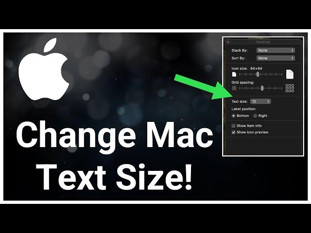 How To Change Text, Icon Or Grid Size On MacBook Or Mac Desktop