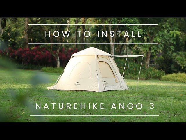 How to install Naturehike Ango 3 (Automatic family camping Tent)