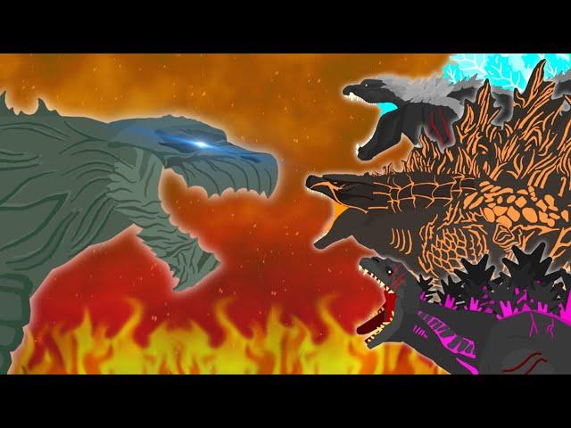 Godzilla Earth vs Legendary vs Shin vs Ultima  |  FULL BATTLE