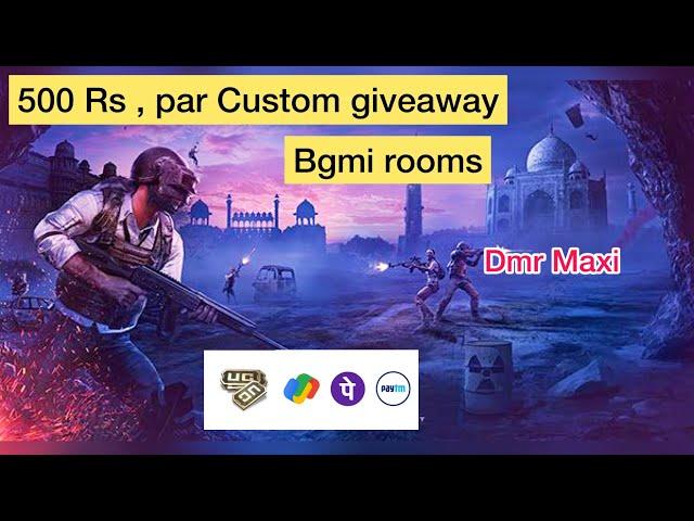 BGMI CUSTOM ROOMS LIVE | PUBG MOBILE CUSTOM ROOMS | UC GIVEAWAY FREE