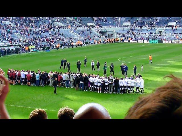 Newcastle United's full lap of appreciation as they qualify for the Champions League