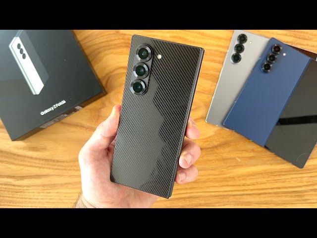 Samsung Galaxy Z Fold 6 (Crafted Black) Unboxing & First Impressions!