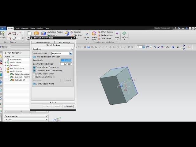 BASIC SETTINGS AND SHORTCUTS-NX