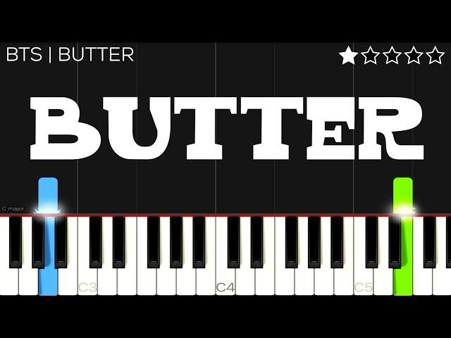 BTS - Butter | EASY Piano Tutorial