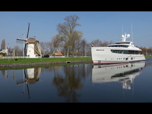 The 36m/ 118'1" Calypso cruising the Leiden waters last weekend