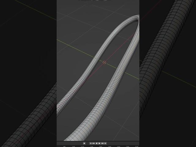 UV Unwrapping String or Rope in Blender #blender3d #shorts