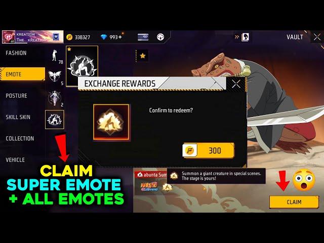 CLAIM SUPER EMOTE + ALL FREE EMOTE  -para SAMSUNG,A3,A5,A6,A7,J2,J5,J7,S5,S6,S7,S9,A10,A20,A30,A50