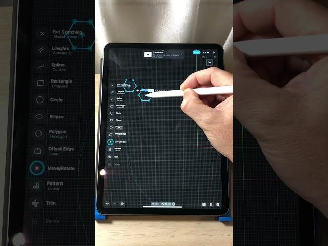How to make a honeycomb pattern in #shapr3d