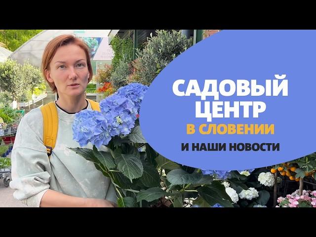 Влог из Словении / Садовый центр и наши новости! Vrtni center Arboretum