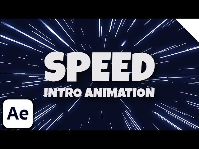 How to make a Star Intro in After Effects - Speed intro After Effects tutorial