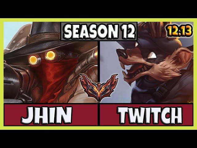 Jhin ADC vs Twitch / Korea Grandmaster / Patch 12.13 / Season 12 [ 10 / 1 / 8 ] 