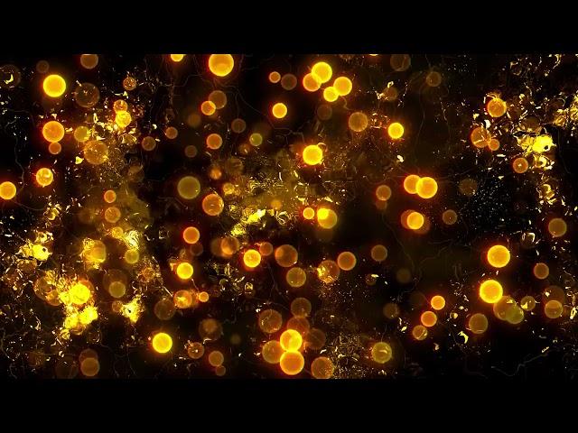 Golden Particles and Textures Animation Background video   Footage   Screensaver