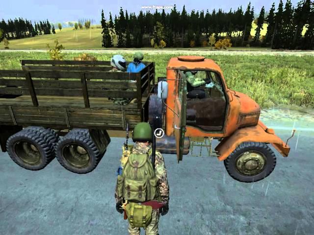 DAYZsa how to get into a v3s cargo with 3+ people