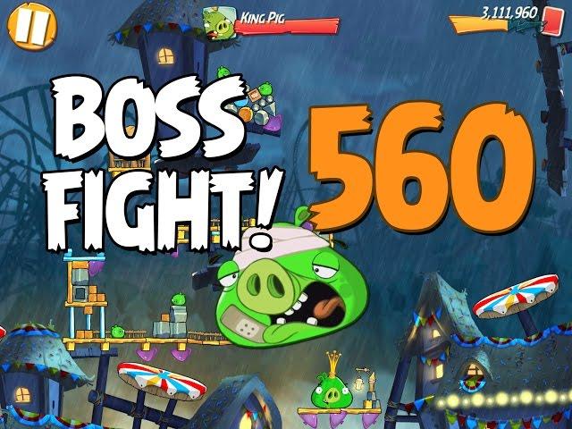 Angry Birds 2 Boss Fight 75! King Pig Level 560 Walkthrough - iOS, Android