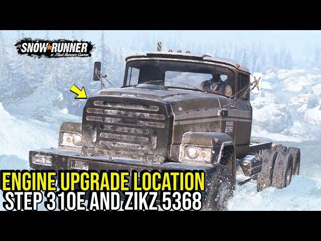 Engine Upgrade Location Step 310e & ZIKZ 5368 in Snow*Runner